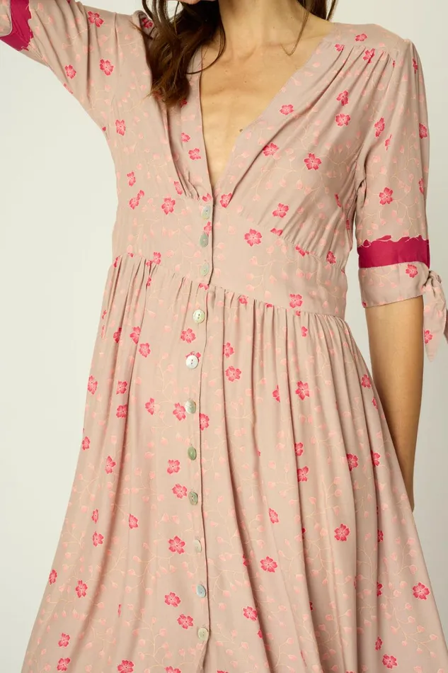 Women Natalie Martin Dresses Layla Dress Pinwheel Mink