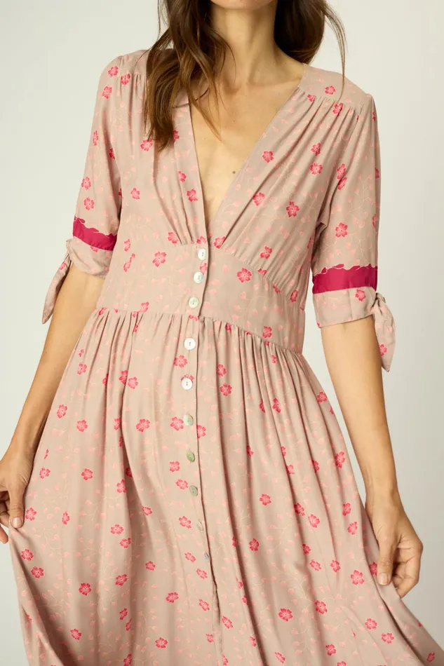 Women Natalie Martin Dresses Layla Dress Pinwheel Mink