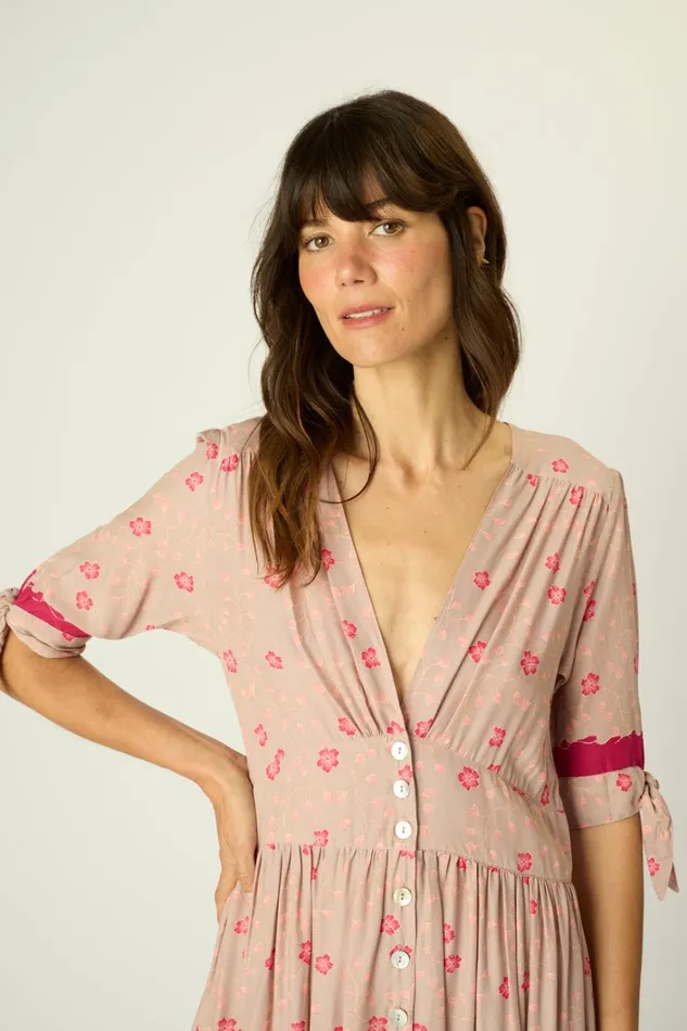 Women Natalie Martin Dresses Layla Dress Pinwheel Mink