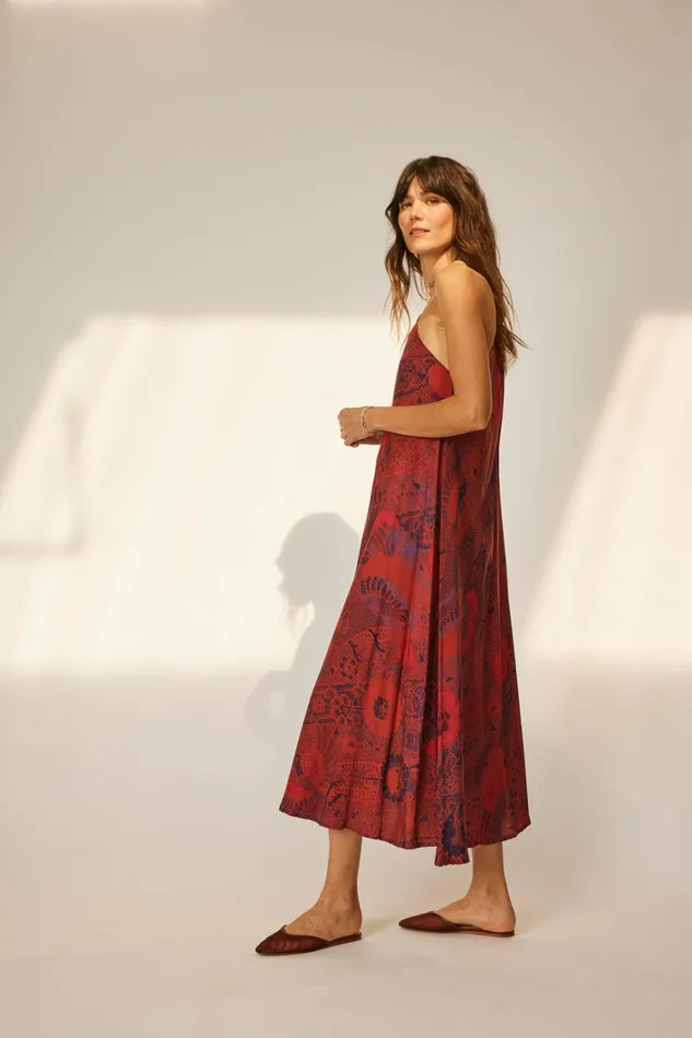 Women Natalie Martin Dresses Lola Dress Peacock Currant