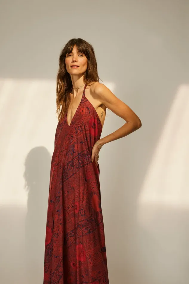 Women Natalie Martin Dresses Lola Dress Peacock Currant