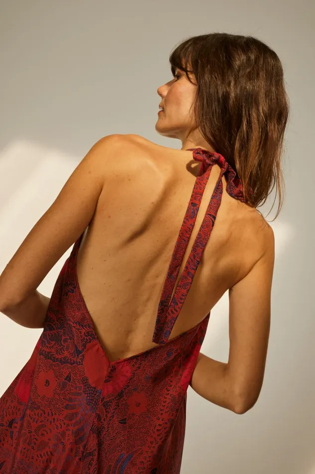 Women Natalie Martin Dresses Lola Dress Peacock Currant