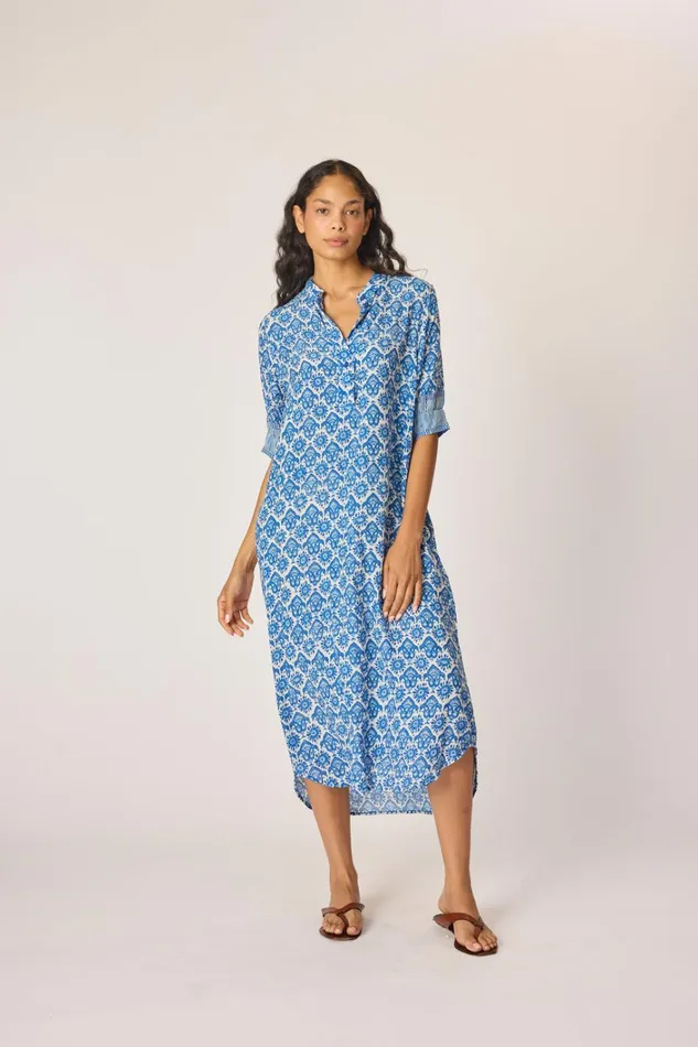 Women Natalie Martin Dresses Lulu Dress Fleurdelis Blue