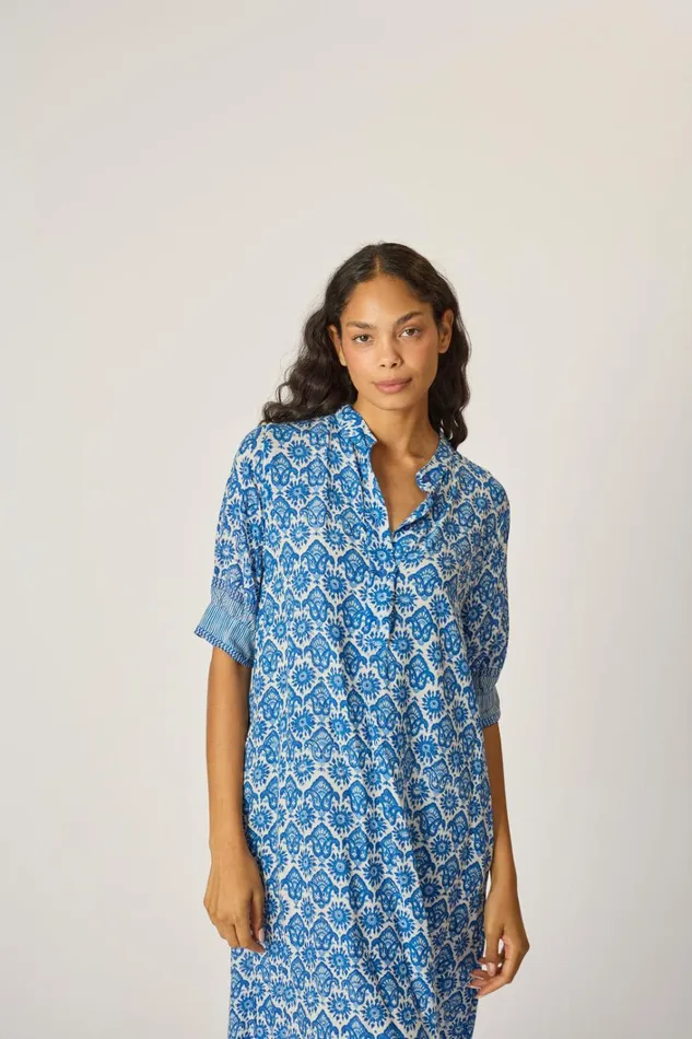 Women Natalie Martin Dresses Lulu Dress Fleurdelis Blue