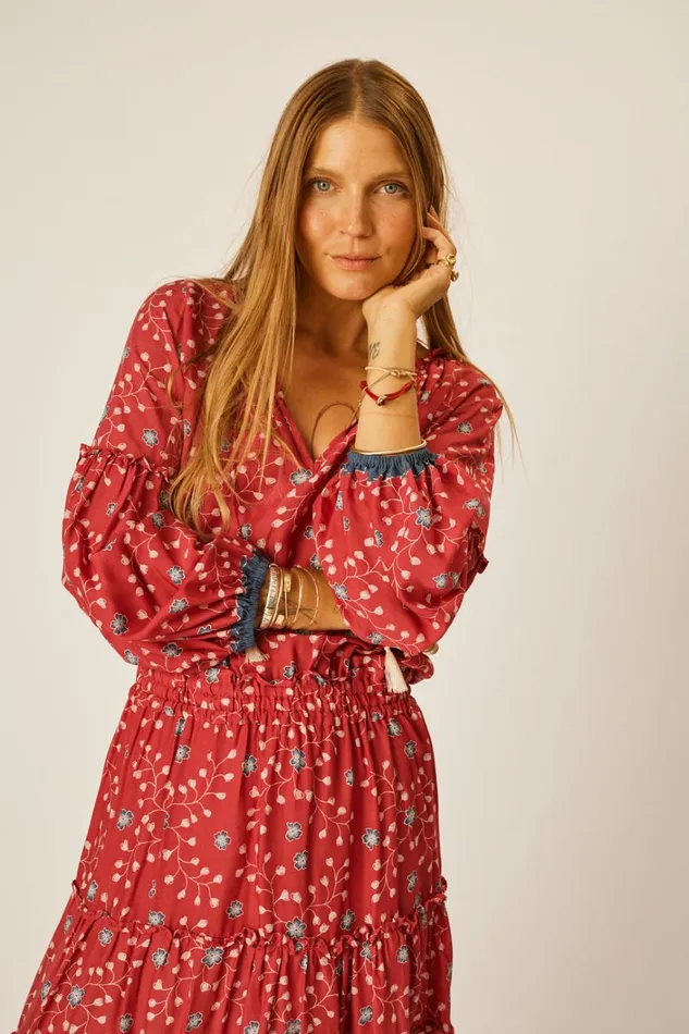 Women Natalie Martin Dresses Maggie Dress Pinwheel Barn Red