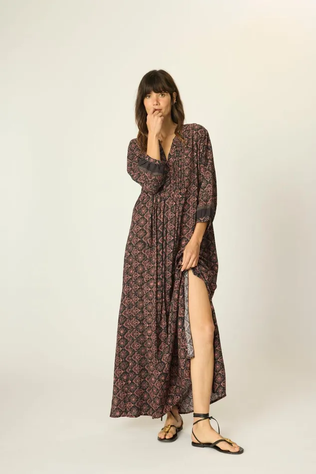 Women Natalie Martin Dresses Sammie Maxi Fleurdelis Black