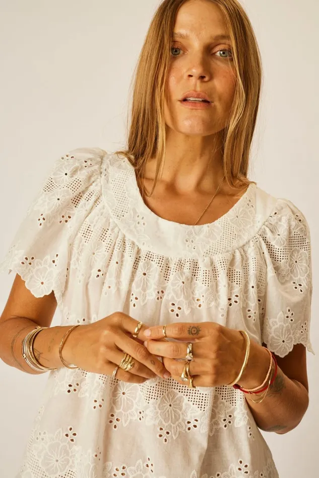 Women Natalie Martin Dresses Sienna Mini Dress Geranium Milk