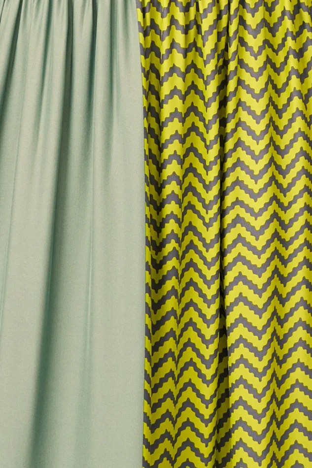 Women Natalie Martin Dresses Sophie Dress Block Zigzag Lime