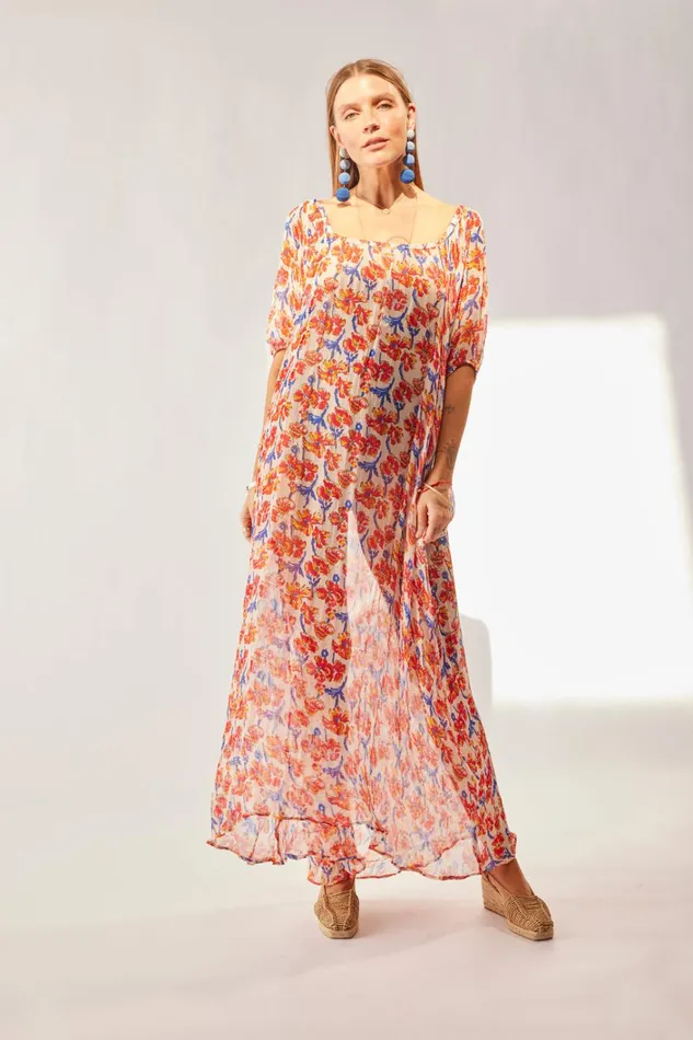 Women Natalie Martin Dresses Vivi Dress Chiffon Watercolor Clemen