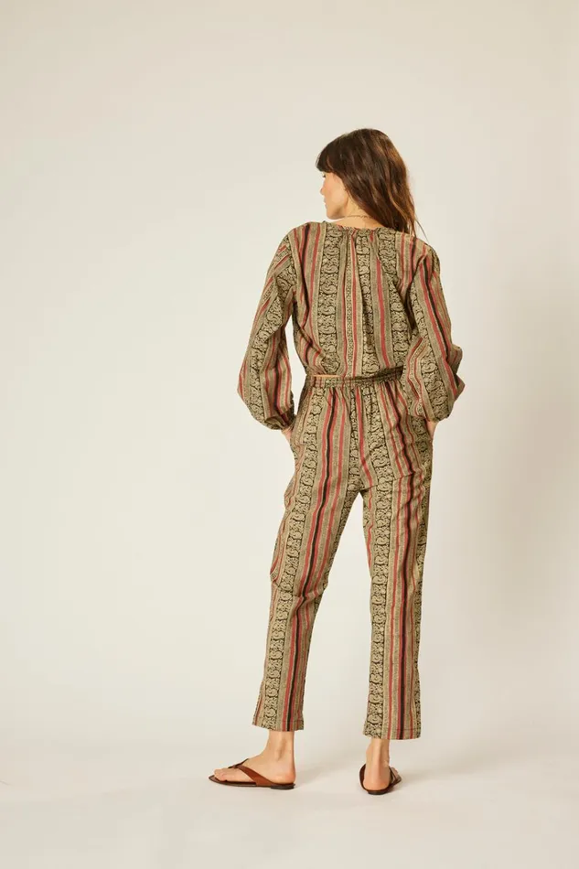 Women Natalie Martin Tops Amelia Top Paisley Stripe Black Women Natalie Martin Tops Amelia Top Paisley Stripe Black