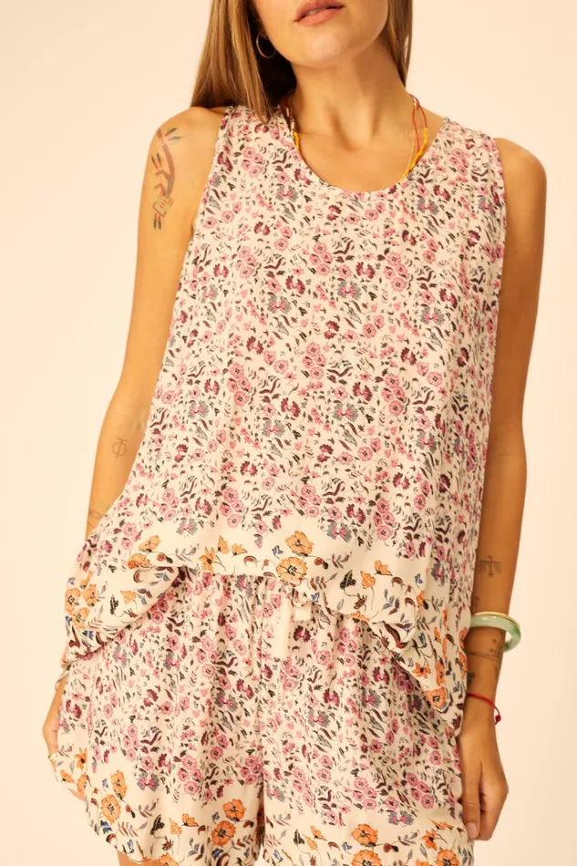 Women Natalie Martin Tops Ariana Tank Petite Fleur Rose