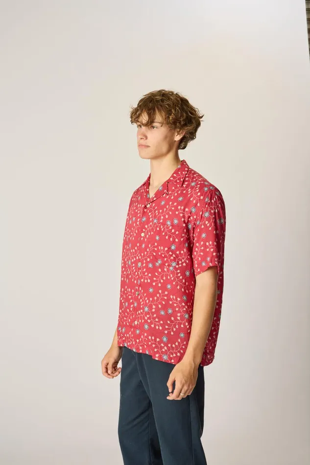 Women Natalie Martin Tops Kevin Shirt Unisex Pinwheel Barn Red