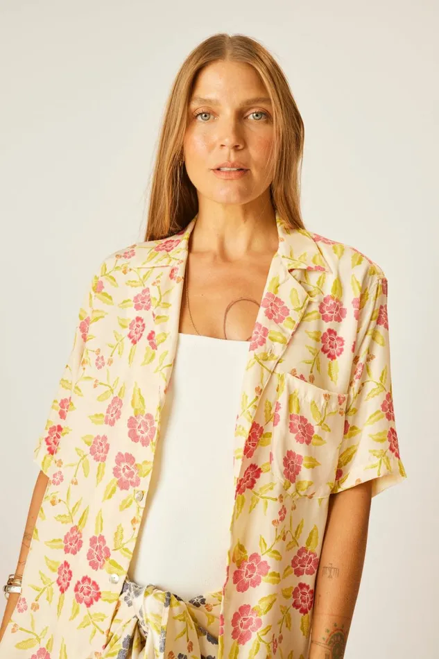 Women Natalie Martin Tops Kevin Shirt Unisex Prairie Dusty Crimson