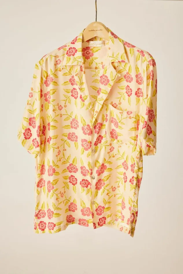Women Natalie Martin Tops Kevin Shirt Unisex Prairie Dusty Crimson