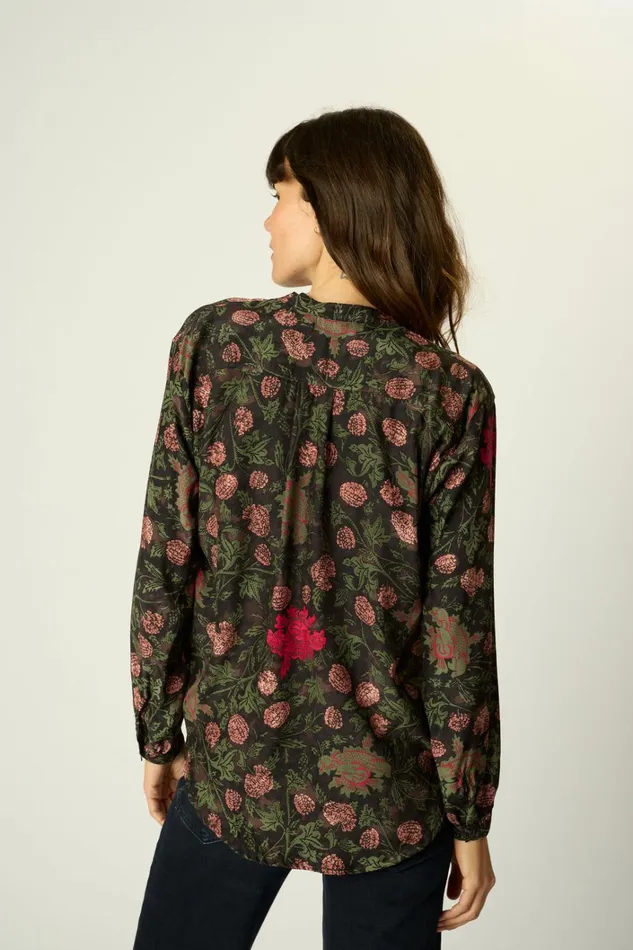 Women Natalie Martin Tops Leslie Shirt Lehua Black