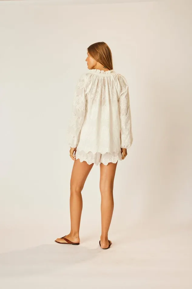 Women Natalie Martin Tops Penny Blouse Geranium Milk