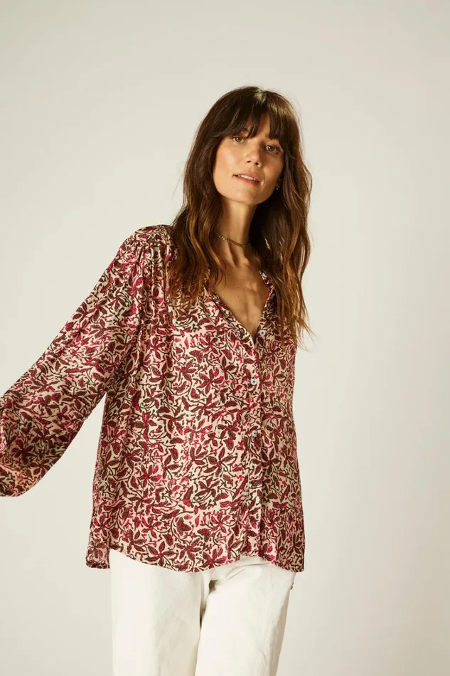Women Natalie Martin Tops Tolan Shirt Gloriosa Watermelon