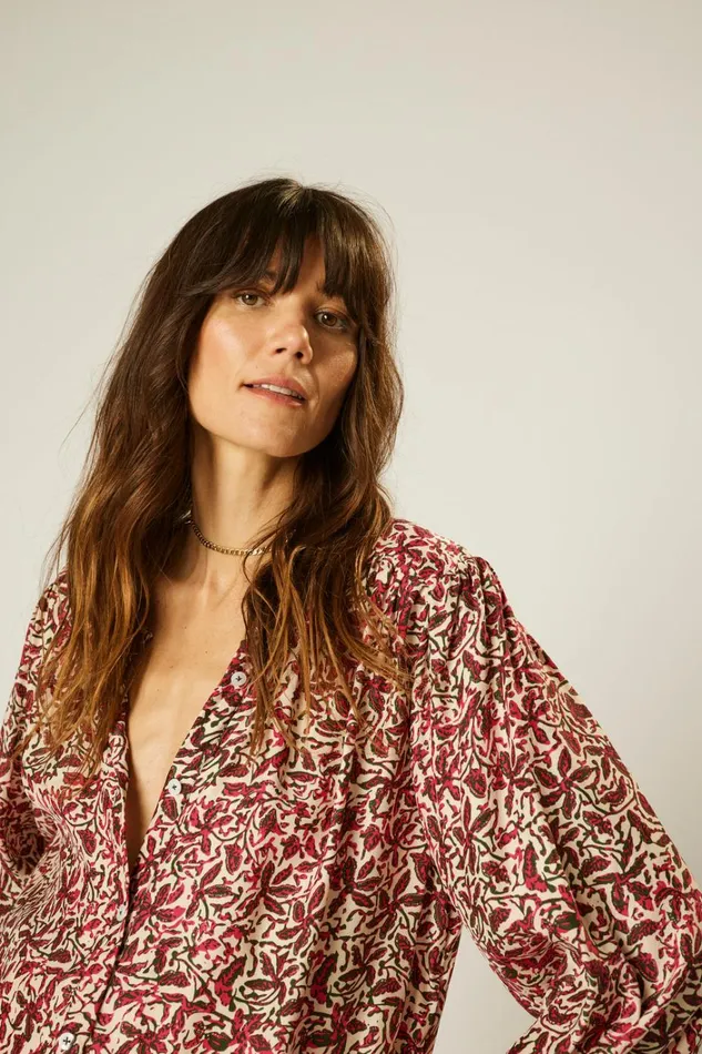 Women Natalie Martin Tops Tolan Shirt Gloriosa Watermelon