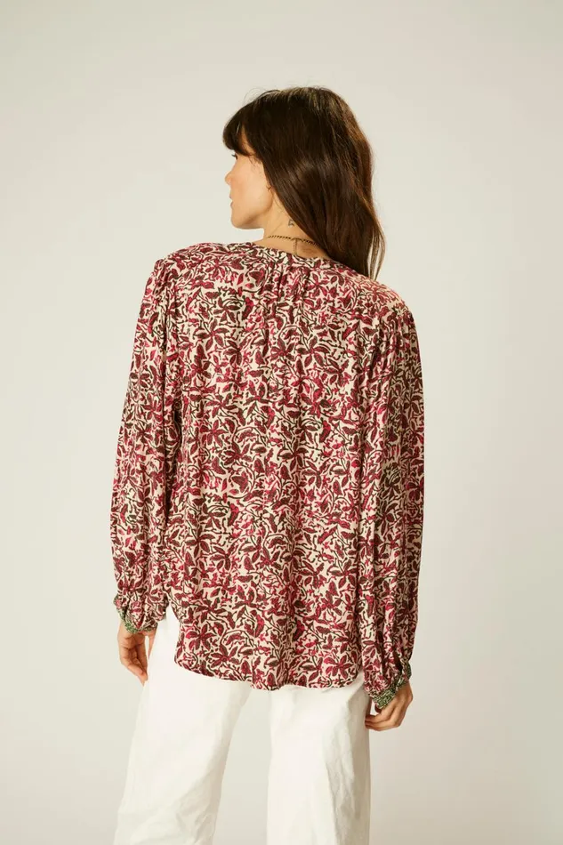 Women Natalie Martin Tops Tolan Shirt Gloriosa Watermelon