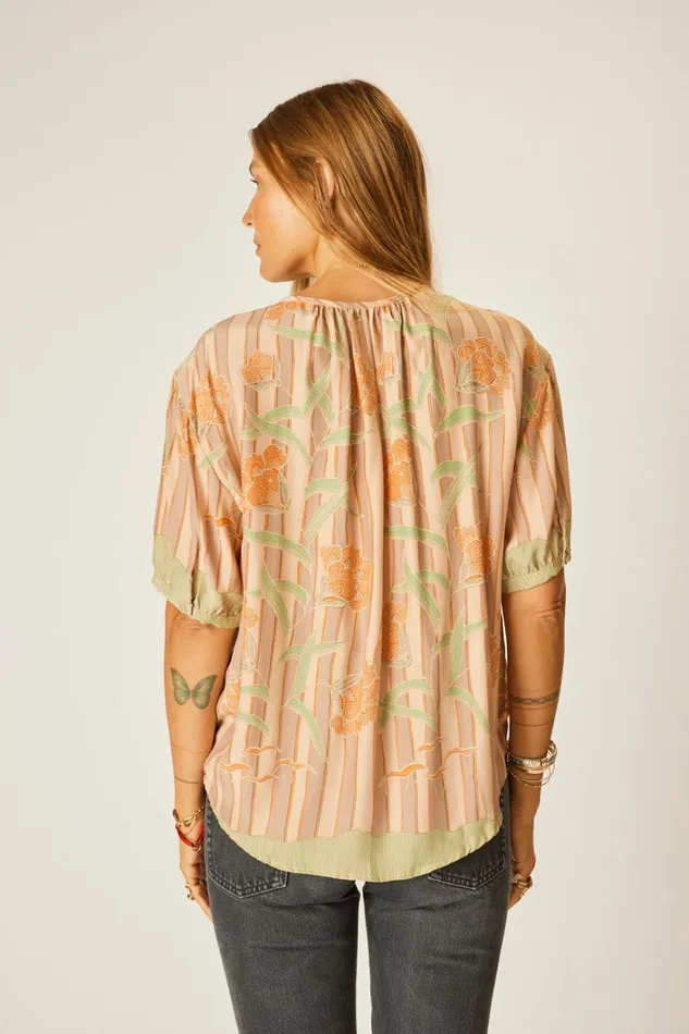 Women Natalie Martin Tops Violet Top Chamomile Apricot