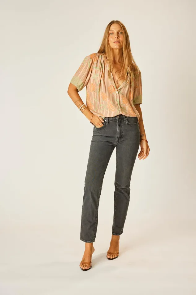 Women Natalie Martin Tops Violet Top Chamomile Apricot