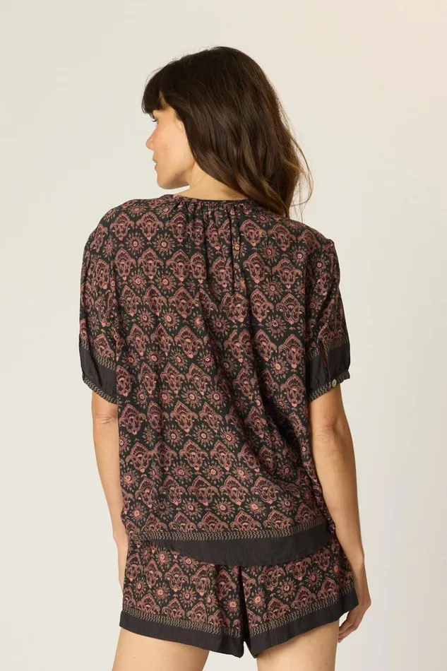 Women Natalie Martin Tops Violet Top Fleurdelis Black Women Natalie Martin Tops Violet Top Fleurdelis Black
