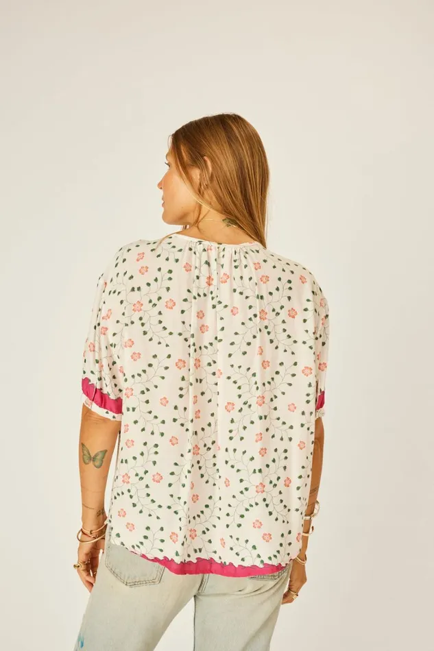 Women Natalie Martin Tops Violet Top Pinwheel Cotton