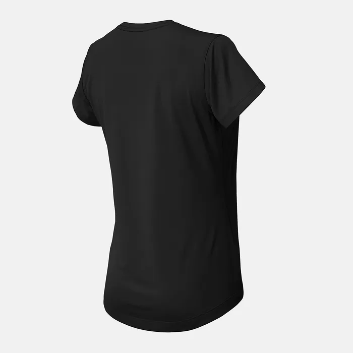 Women NB Short Sleeve Tech Tee TEAM BLACK Shirts New Balance Women NB Short Sleeve Tech Tee TEAM BLACK Shirts New Balance