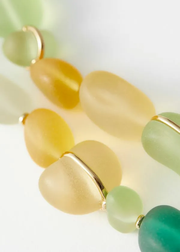 Women Necklaces and Other Stories Irregular Bead Necklace Greenandgold
