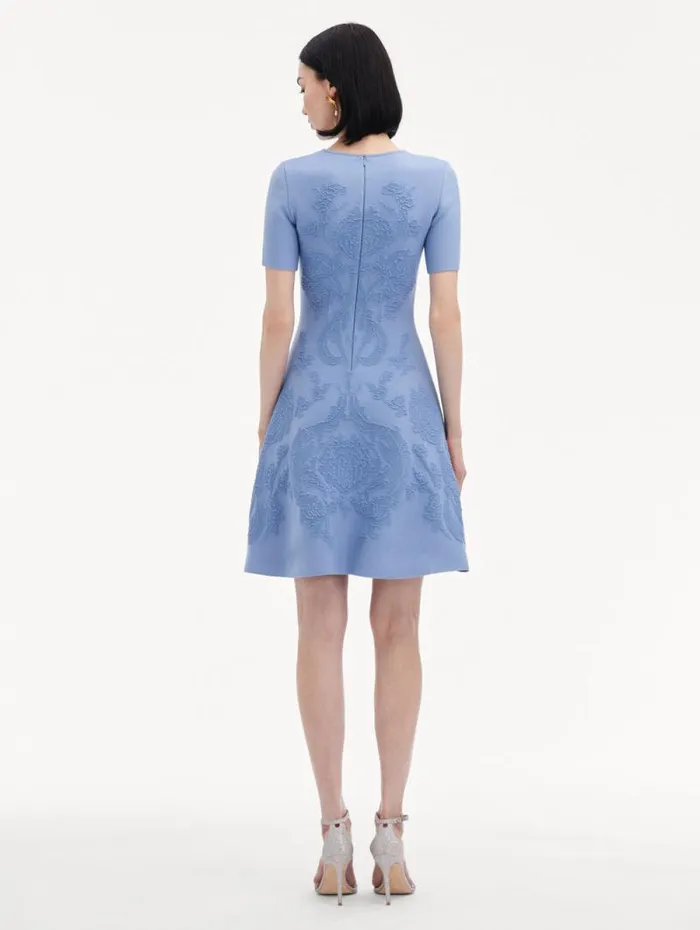 Women Oscar De La Renta Dresses Art Nouveau Knit Dress Aventurine Women Oscar De La Renta Dresses Art Nouveau Knit Dress Aventurine