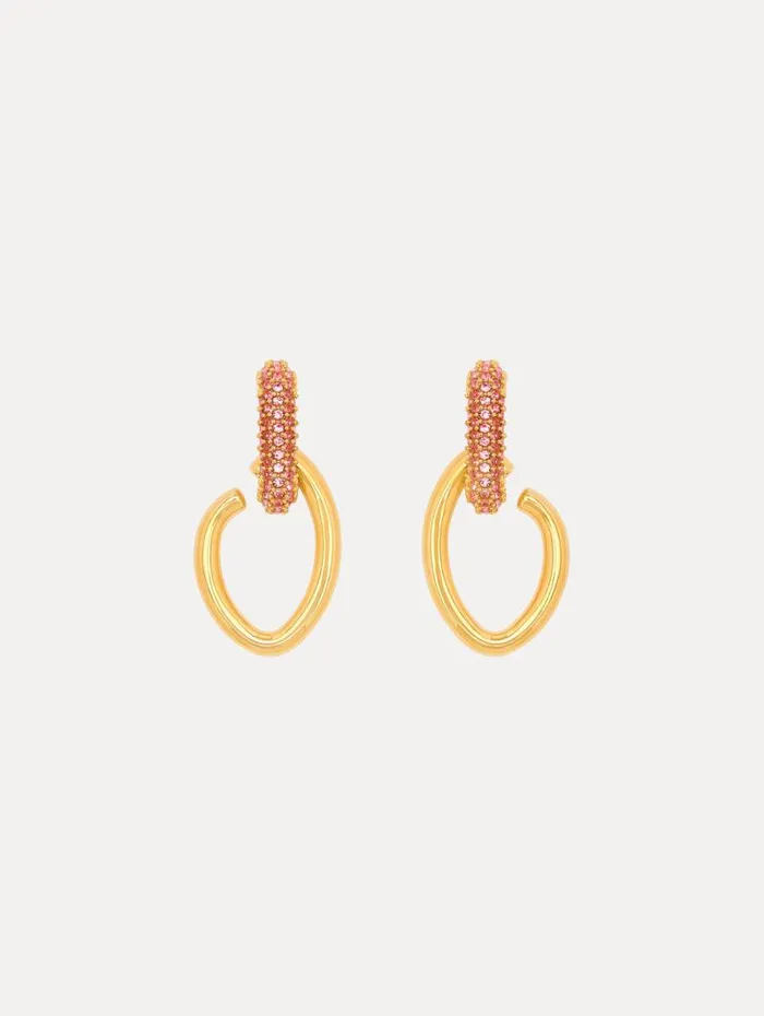 Women Oscar De La Renta Earrings Pav O Drop Earrings Rose