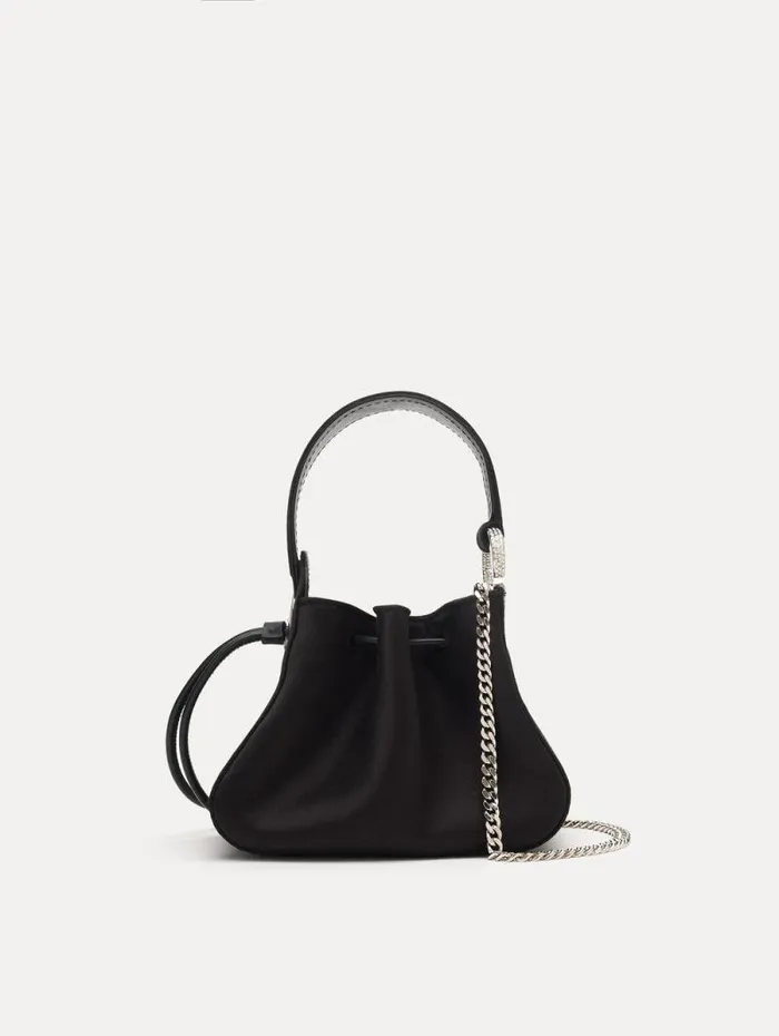 Women Oscar De La Renta Handbags Crystal Pav Nano O Handle Bag Black Women Oscar De La Renta Handbags Crystal Pav Nano O Handle Bag Black