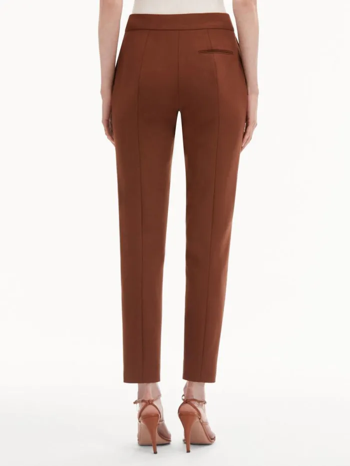 Women Oscar De La Renta Pants and Skirts ZipFront Skinny Pant Cocoa