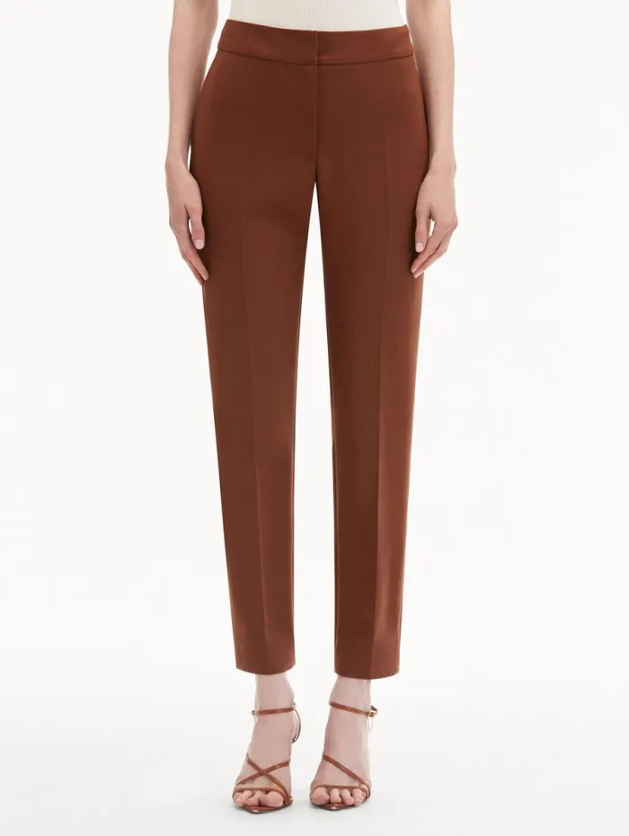 Women Oscar De La Renta Pants and Skirts ZipFront Skinny Pant Cocoa