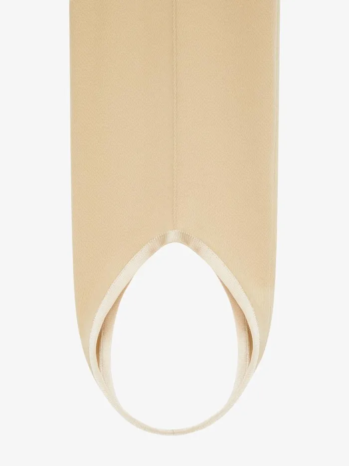 Women Pants and Shorts Givenchy Stirrup Pants In Twill Golden Sand