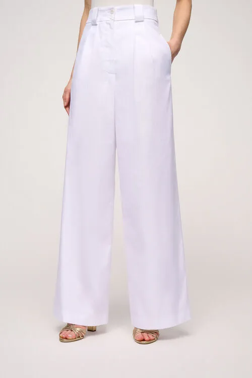 Women Pants Luisa Spagnoli Abiatico Abiatico White