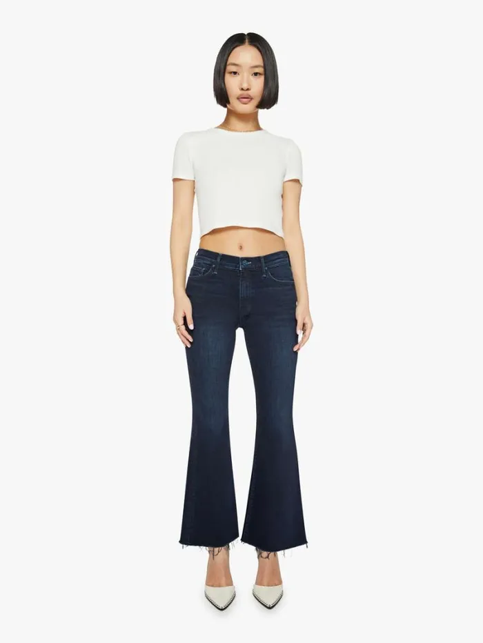 Women Petites Mother Denim Petites The Lil039 Weekender Fray Wash Chip On My Shoulder