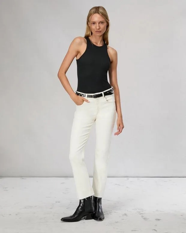 Women rag and bone Peyton Ankle Bootcut Jean Ecru Flare and BootcutJeans