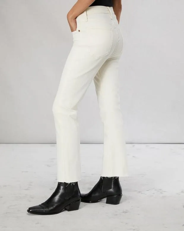 Women rag and bone Peyton Ankle Bootcut Jean Ecru Flare and BootcutJeans