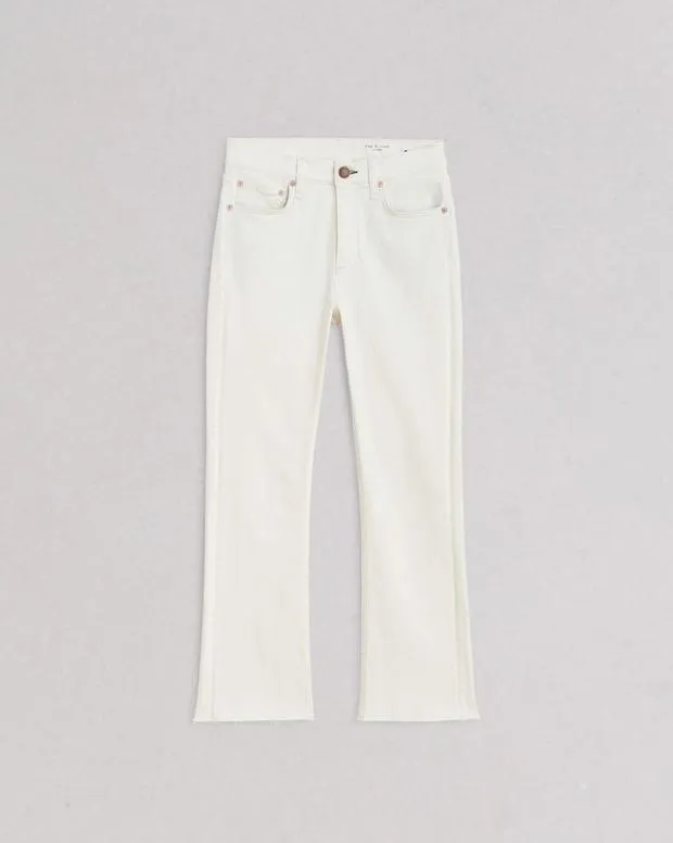Women rag and bone Peyton Ankle Bootcut Jean Ecru Flare and BootcutJeans
