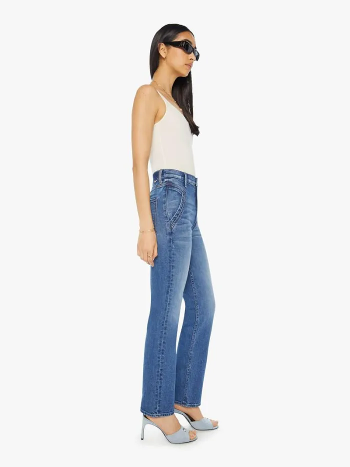 Women Relaxed Mother Denim The Triangle Smarty Pants Skimp Wash Dream Team