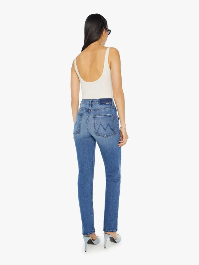 Women Relaxed Mother Denim The Triangle Smarty Pants Skimp Wash Dream Team