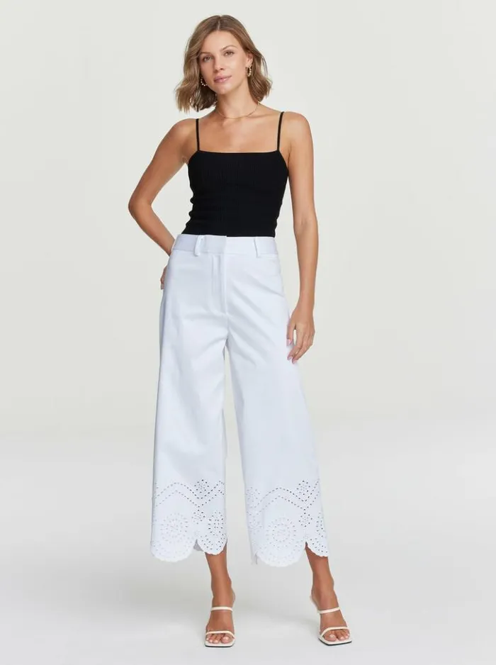 Women Robert Graham Bottoms Blair Pant White