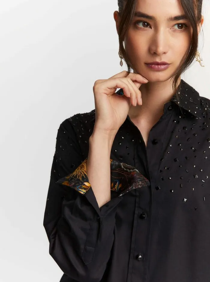 Women Robert Graham Tops Carrie Shirt Black