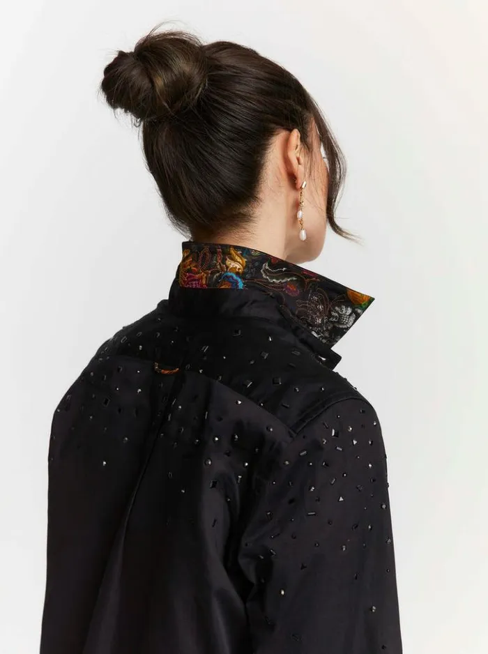 Women Robert Graham Tops Carrie Shirt Black