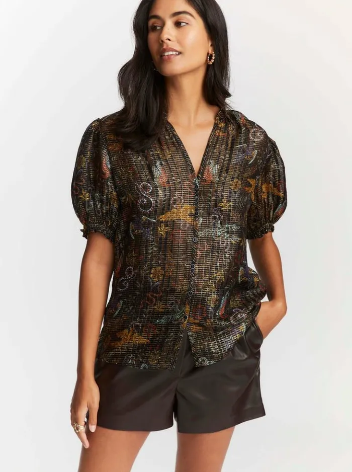 Women Robert Graham Tops Mila Shirt Multi