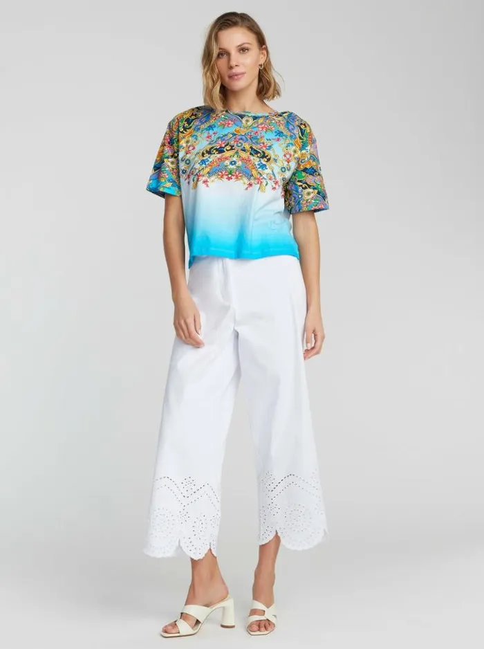 Women Robert Graham Tops Ombre Wallpaper TShirt Multi