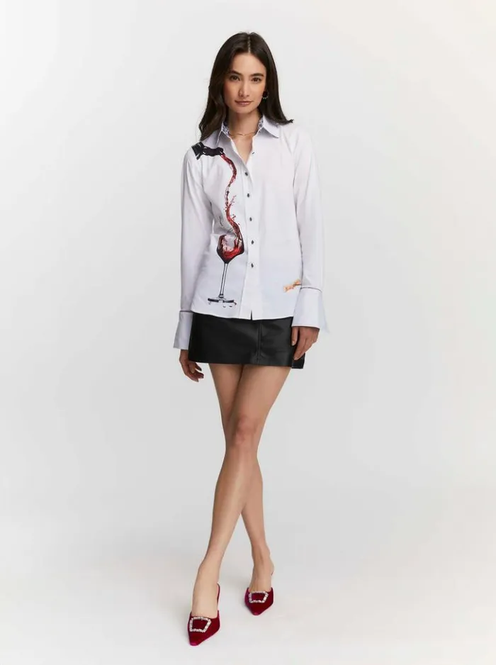 Women Robert Graham Tops Pinot Noir Shirt White