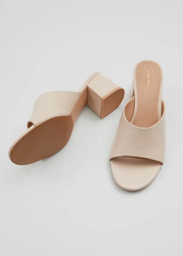 Women Sandals and Other Stories Classic Leather Mules Beige