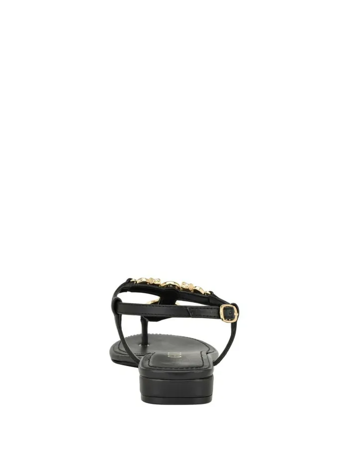 Women Sandals GUESS Jiarella TStrap Signature Sandal Black 001